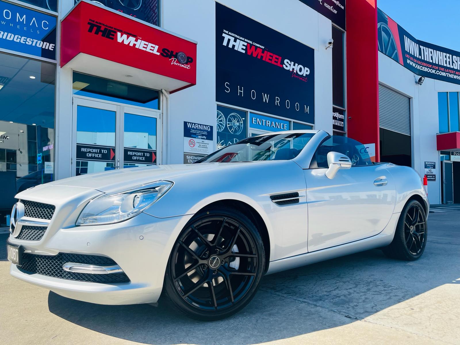 MERCEDES SLK WITH ROMAC WHEELS |  | MERCEDES